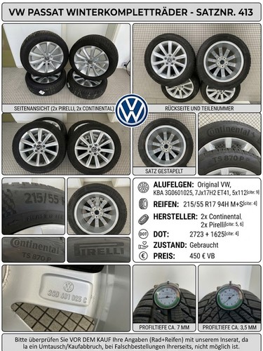 413 passat winterreifensatz - passat,